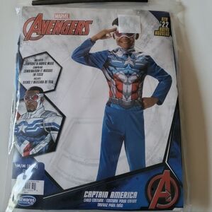 Boys Captain America Halloween Costume Size M 8/10